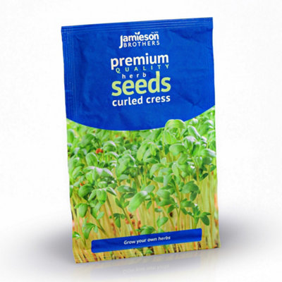 Cress Curled Herb Seeds (Approx. 1000 seeds) by Jamieson Brothers