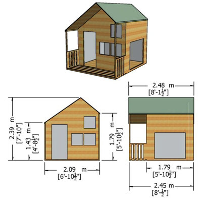 Crib Playhouse Kid's Wendy House