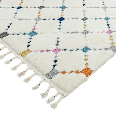 Criss Cross Kilim Moroccan Geometric Modern Easy to Clean Rug for Living Room, Bedroom and Dining Room-80cm X 150cm