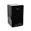Cristal 16L Compact Mini Cooler Fridge with Built-in 12V Adapter - Black
