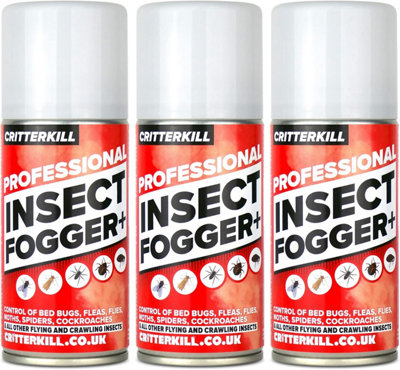 Critterkill Professional One Shot Insect Killer Fogger 150ml - 3 Pack
