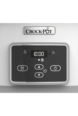 Crock-Pot CSC038X-01 Saute-Beschermer met Scharnierdeksel - Het Origineel Slow Cooker 4,5 L Warmhoudfunctie, Scharnierdeksel, Wit