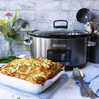 Olla | Crock-Pot CSC063X, De cocción lenta, 320 W, 7.5 l, Inox