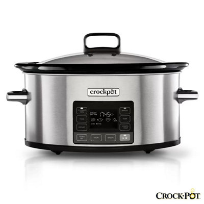 Crockpot TimeSelect 5.6L Digital Slow Cooker, Programmable Timer ...