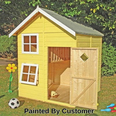 Wooden wendy cheap house b&q