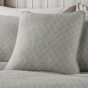 Croma Premium Geometric Jacquard Filled Woven Cushion