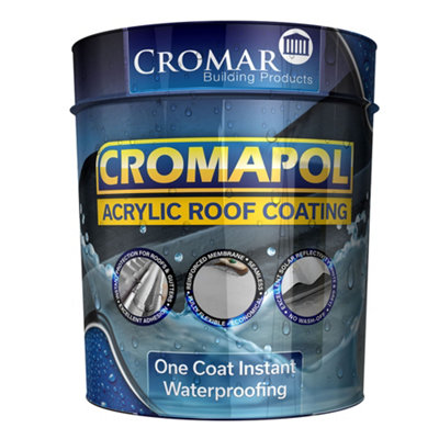 Cromapol Acrylic Waterproof Roof Coating - Emergency Leak Repair - 20KG ...