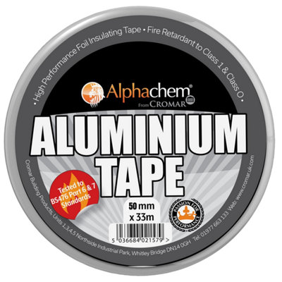CROMAR - AlphaChem Aluminium Tape - 50mm x 33m - Highly Adhesive ...