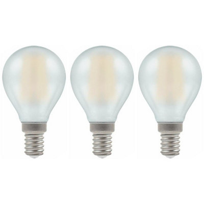 Crompton CRGOLF5SESWWOP LED Round Filament Pearl Dimmable 5W 2700K SES-E14