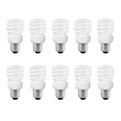 Crompton Lamps 10PC Warm White Mini Spiral 10W 650lm 2700K E14 Bulbs
