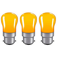 Crompton Lamps 15W Pygmy B22 Dimmable Amber (3 Pack)