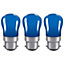 Crompton Lamps 15W Pygmy B22 Dimmable Blue (3 Pack)