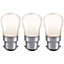 Crompton Lamps 15W Pygmy B22 Dimmable White (3 Pack)
