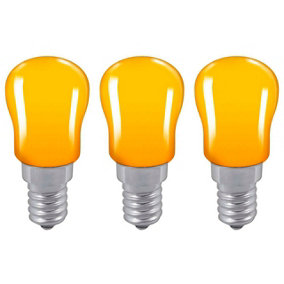 Crompton Lamps 15W Pygmy E14 Dimmable Amber (3 Pack)