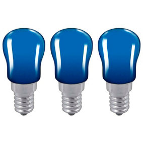 Crompton Lamps 15W Pygmy E14 Dimmable Blue (3 Pack)