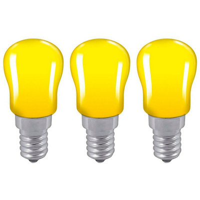 Crompton Lamps 15W Pygmy E14 Dimmable Yellow (3 Pack)