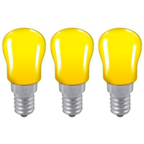 Crompton Lamps 15W Pygmy E14 Dimmable Yellow (3 Pack)
