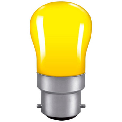 Crompton Lamps 15W Pygmy Light Bulb B22 Dimmable Yellow Sign Bayonet ...