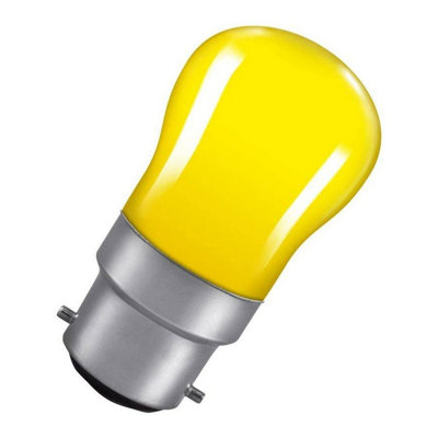 Crompton Lamps 15W Pygmy Light Bulb B22 Dimmable Yellow Sign Bayonet ...