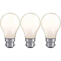 Crompton Lamps 25W GLS B22 Dimmable Colourglazed IP65 White (3 Pack)