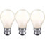 Crompton Lamps 25W GLS B22 Dimmable Colourglazed IP65 White (3 Pack)
