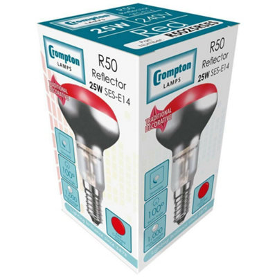 Crompton Lamps 25W R50 Reflector E14 Dimmable Red (3 Pack)