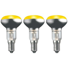 Crompton Lamps 25W R50 Reflector E14 Dimmable Yellow (3 Pack)