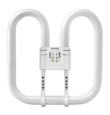 Crompton Lamps CFL 2D 28W 4-Pin Dimmable Warm White Frosted