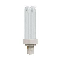 Crompton Lamps CFL PLC 10W 2-Pin Double Turn Cool White Frosted D-Type
