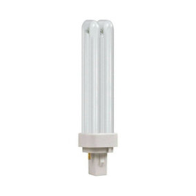 Crompton Lamps CFL PLC 13W 2-Pin Double Turn Cool White Frosted D-Type