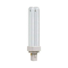 Crompton Lamps CFL PLC 13W 2-Pin Double Turn White Frosted D-Type