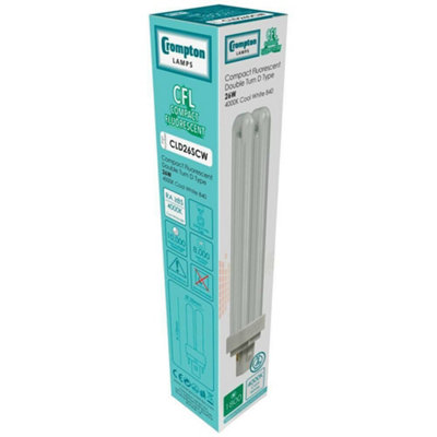 Plusrite PL26W/2U/2P/835 Compact Fluorescent Bulb - Double Tube 2 Pin Base