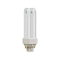 Crompton Lamps CFL PLC-E 10W 4-Pin Dimmable Double Turn White Frosted DE-Type