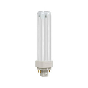 Crompton Lamps CFL PLC-E 13W 4-Pin Dimmable Double Turn Cool White Frosted DE-Type