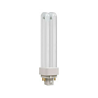 Crompton Lamps CFL PLC-E 13W 4-Pin Dimmable Double Turn Double Turn White Frosted DE-Type