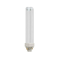 Crompton Lamps CFL PLC-E 26W 4-Pin Dimmable Double Turn White Frosted DE-Type