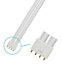 Crompton Lamps CFL PLL 24W 4-Pin Dimmable Single Turn Cool White Frosted L-Type