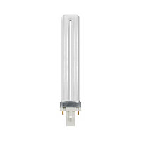Crompton Lamps CFL PLS 9W 2-Pin Single Turn Cool White Frosted S-Type
