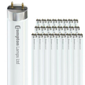 Crompton Lamps Fluorescent 2ft T8 Tube 18W Triphosphor (25 Pack) White F18W/835