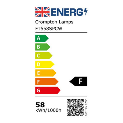 Crompton Lamps Fluorescent 5ft T8 Tube 58W Triphosphor (25 Pack) Cool White F58W/840