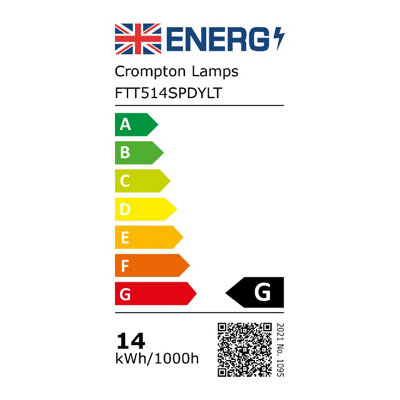 Crompton Lamps Fluorescent T5 Tube 14W HE High Efficiency Daylight