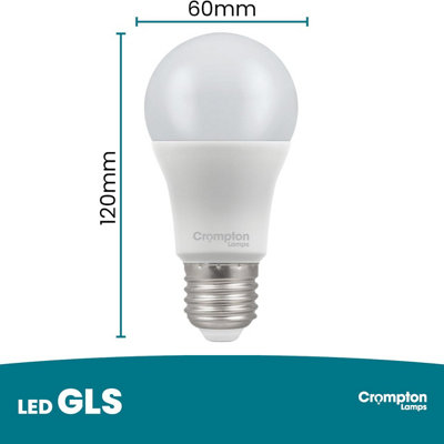 Crompton Lamps GLS LED E27 Bulb, 13W, 100W Eqv, Daylight 6500K, 15,000 ...