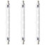 Crompton Lamps Halogen 118mm Linear 120W R7s Dimmable Warm White Clear Energy Saver (3 Pack)
