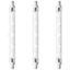 Crompton Lamps Halogen 118mm Linear 80W R7s Dimmable Warm White Clear Energy Saver (3 Pack)