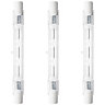 Crompton Lamps Halogen 78mm Linear 80W R7s Dimmable Warm White Clear Energy Saver (3 Pack)