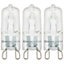 Crompton Lamps Halogen G9 Capsule 33W Dimmable Warm White Clear Energy Saver (3 Pack)