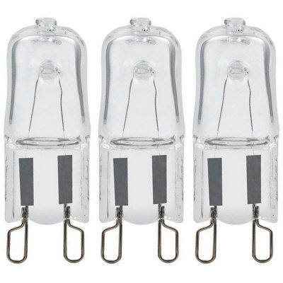 Crompton Lamps Halogen G9 Capsule 42W Dimmable Warm White Clear Energy Saver (3 Pack)