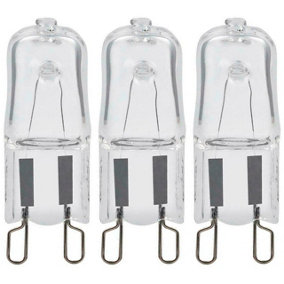 Crompton Lamps Halogen G9 Capsule 42W Dimmable Warm White Clear Energy Saver (3 Pack)