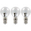 Crompton Lamps Halogen Golfball 18W B15 Dimmable Warm White Clear Energy Saver (3 Pack)