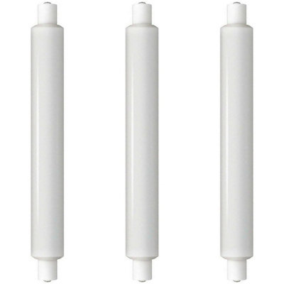 Crompton Lamps LED 221mm Double Ended Tubular 3.5W SCC-S15 Warm White Opal (30W Eqv) (3 Pack)